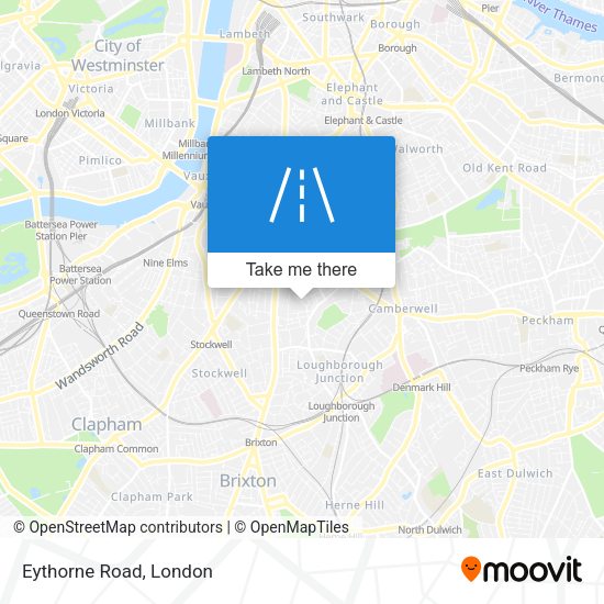 Eythorne Road map