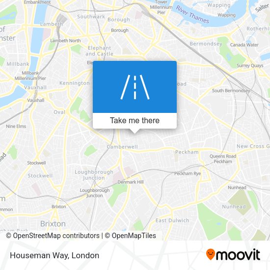 Houseman Way map
