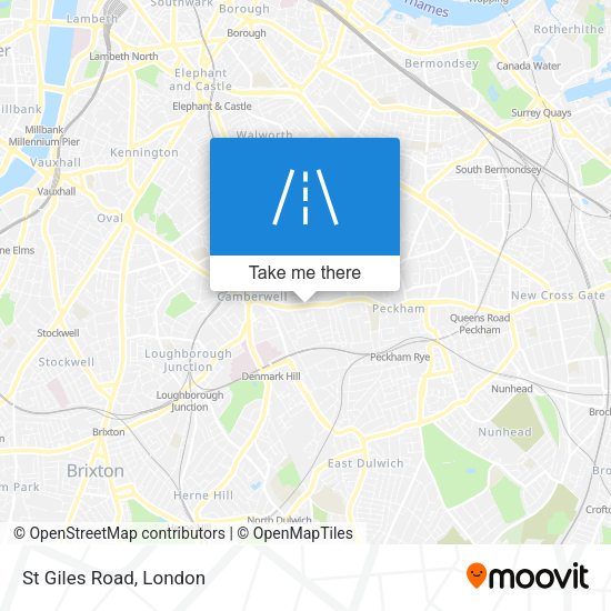 St Giles Road map