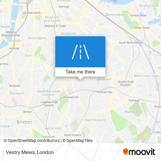 Vestry Mews map