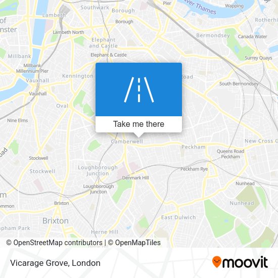 Vicarage Grove map