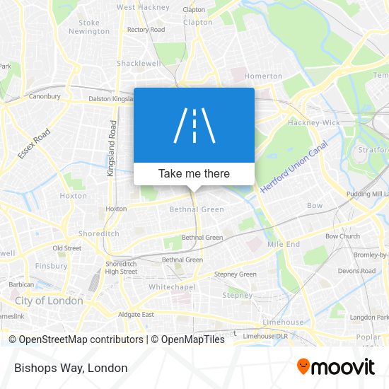 Bishops Way map