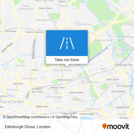 Edinburgh Close map
