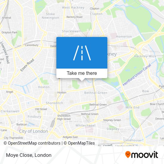 Moye Close map