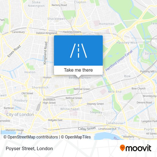 Poyser Street map