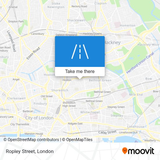 Ropley Street map