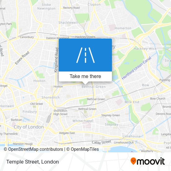 Temple Street map
