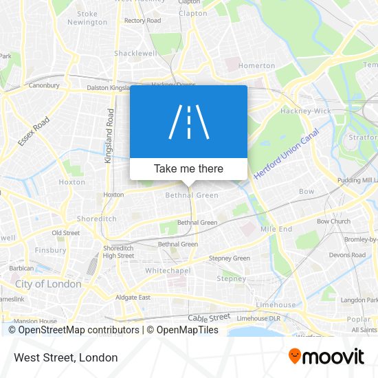 West Street map