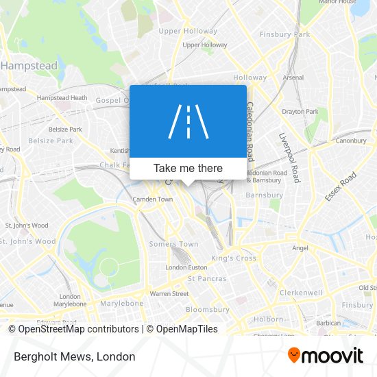 Bergholt Mews map