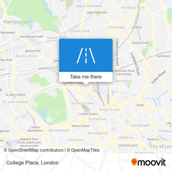 College Place map
