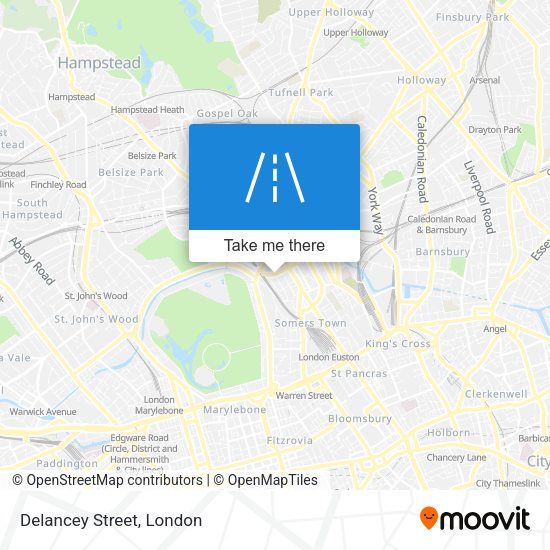 Delancey Street map