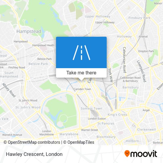 Hawley Crescent map