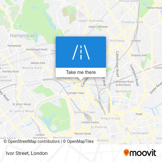 Ivor Street map