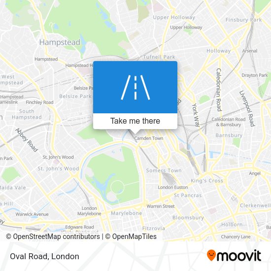 Oval Road map