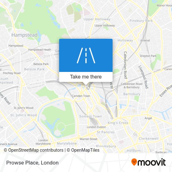 Prowse Place map