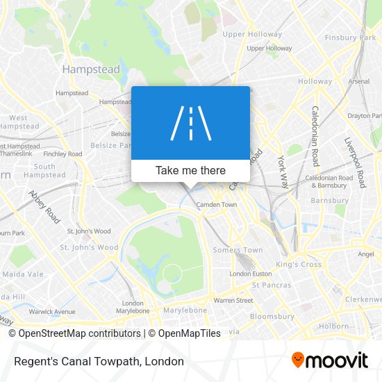 Regent's Canal Towpath map