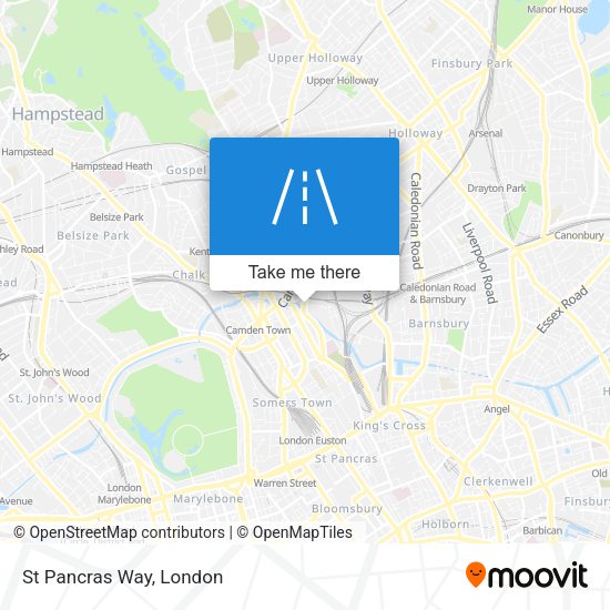 St Pancras Way map