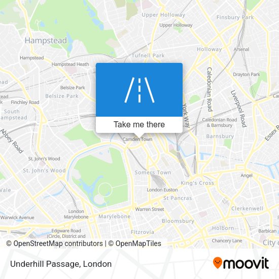 Underhill Passage map