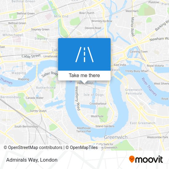 Admirals Way map