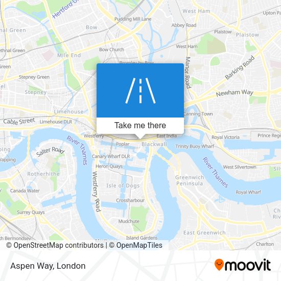 Aspen Way map