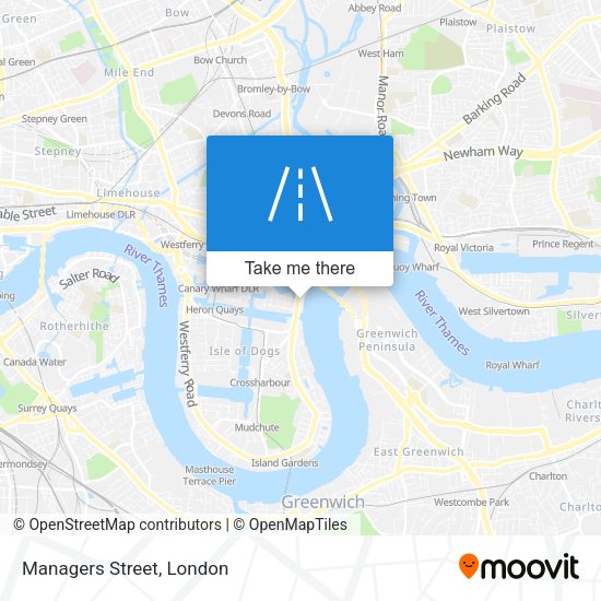 Managers Street map