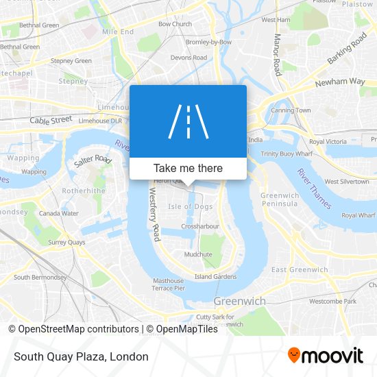 South Quay Plaza map