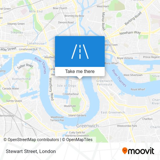 Stewart Street map