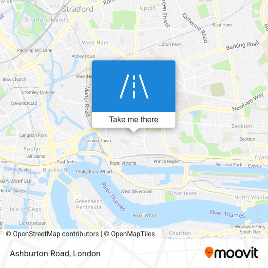 Ashburton Road map