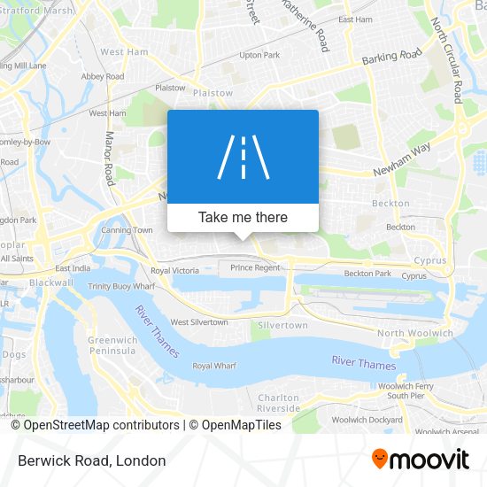 Berwick Road map