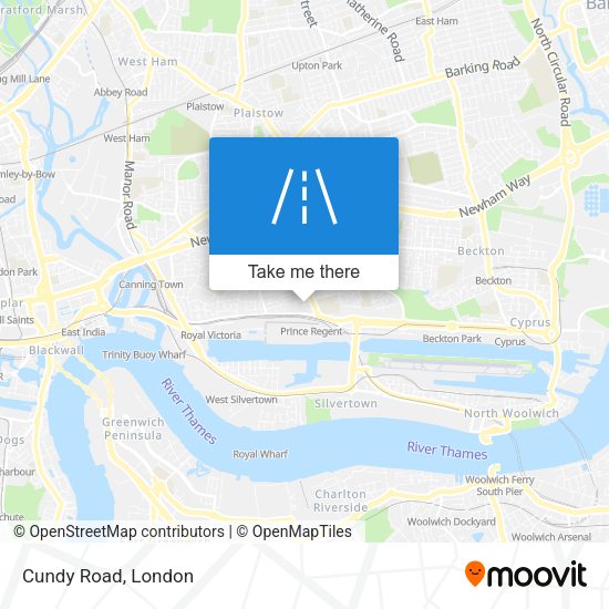 Cundy Road map
