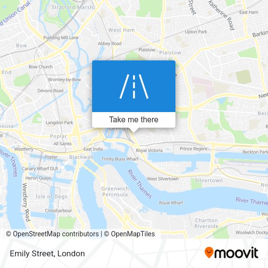 Emily Street map