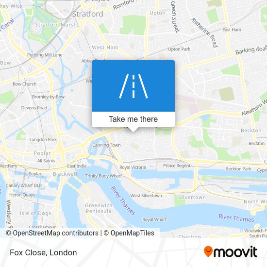 Fox Close map
