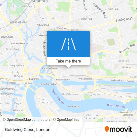 Goldwing Close map