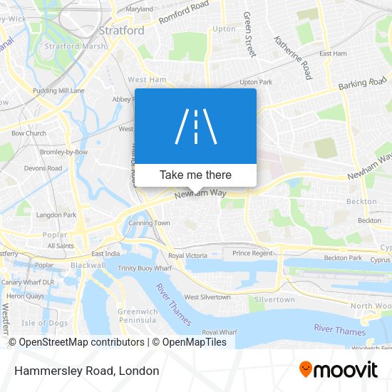 Hammersley Road map