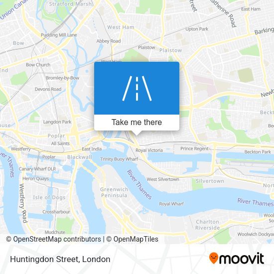 Huntingdon Street map