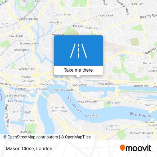 Mason Close map