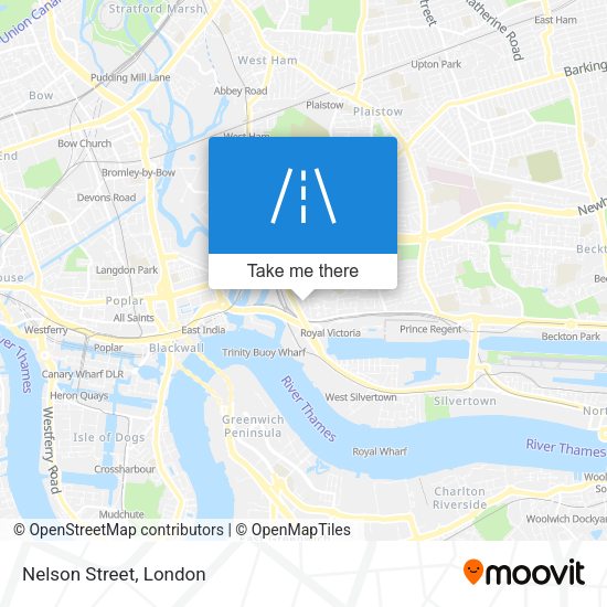 Nelson Street map