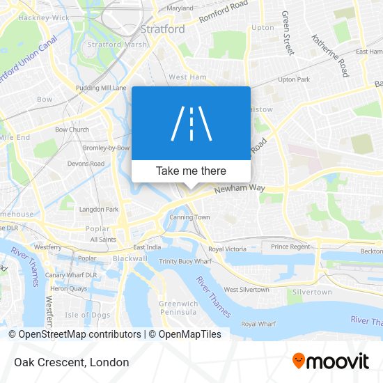 Oak Crescent map