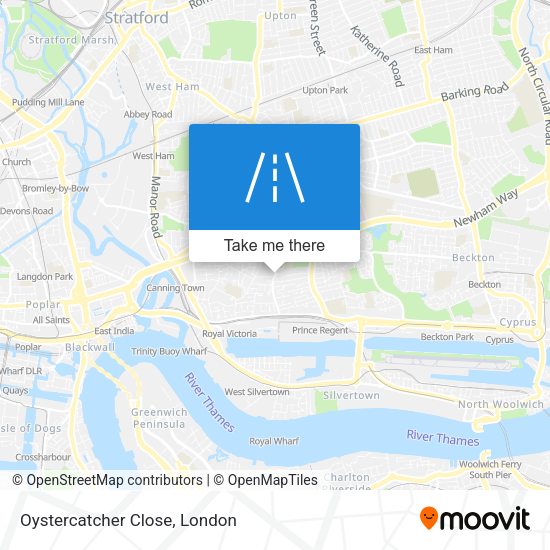 Oystercatcher Close map