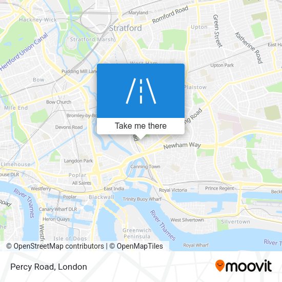 Percy Road map