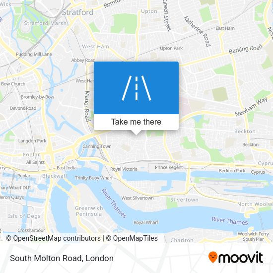 South Molton Road map