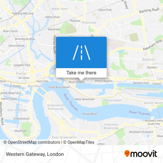 Western Gateway map
