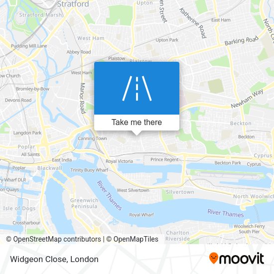 Widgeon Close map