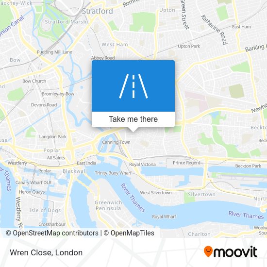 Wren Close map