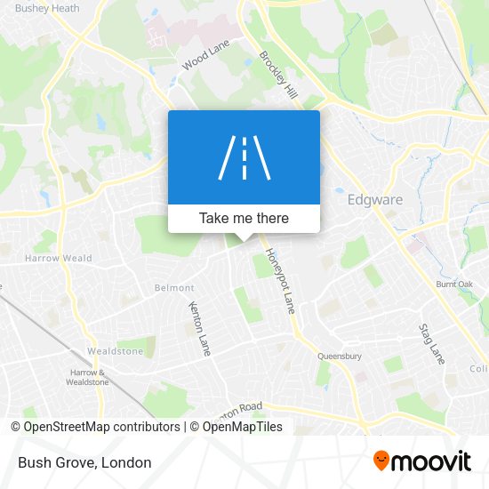 Bush Grove map