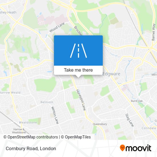 Cornbury Road map