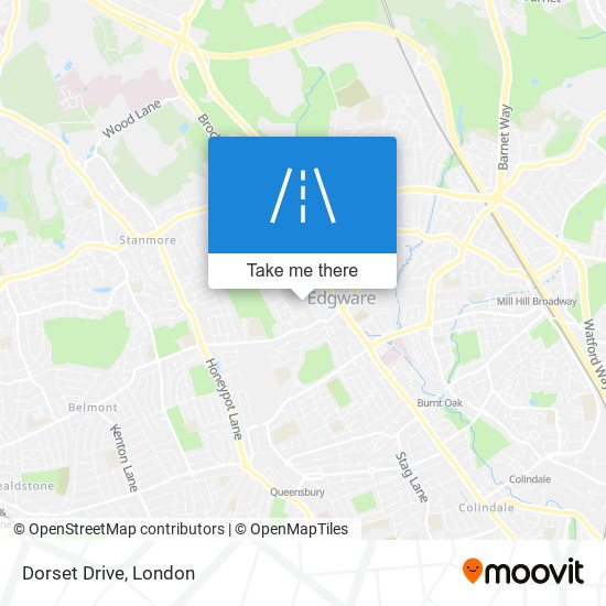 Dorset Drive map