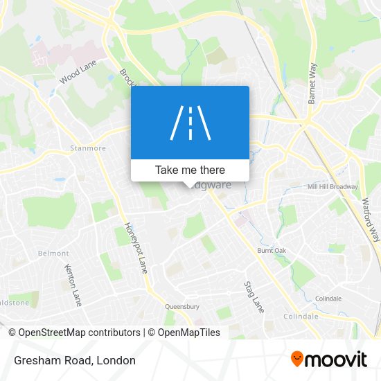 Gresham Road map