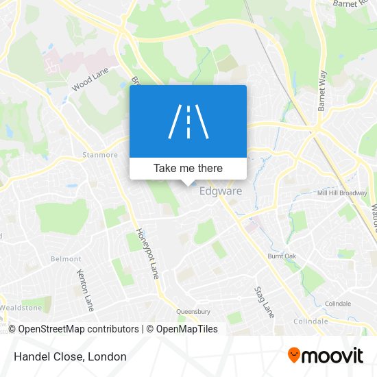 Handel Close map