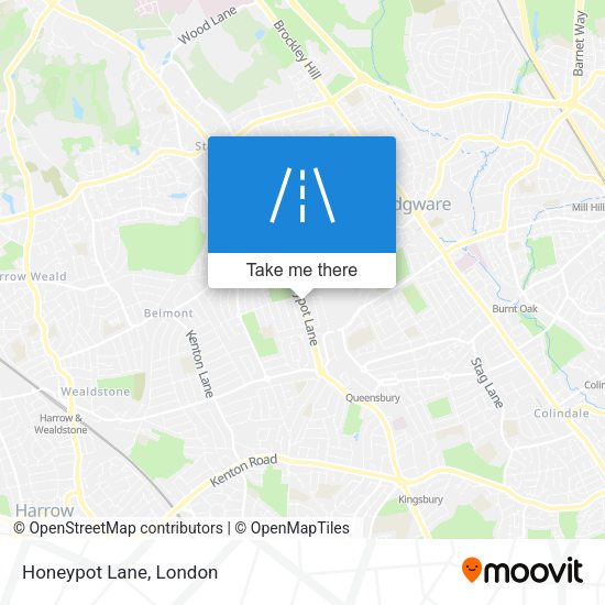 Honeypot Lane map